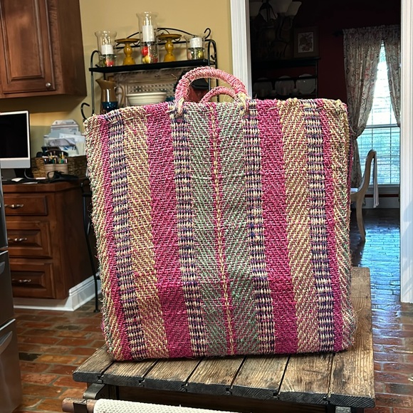 Sisal beach bag 19X19X8 - Picture 1 of 6